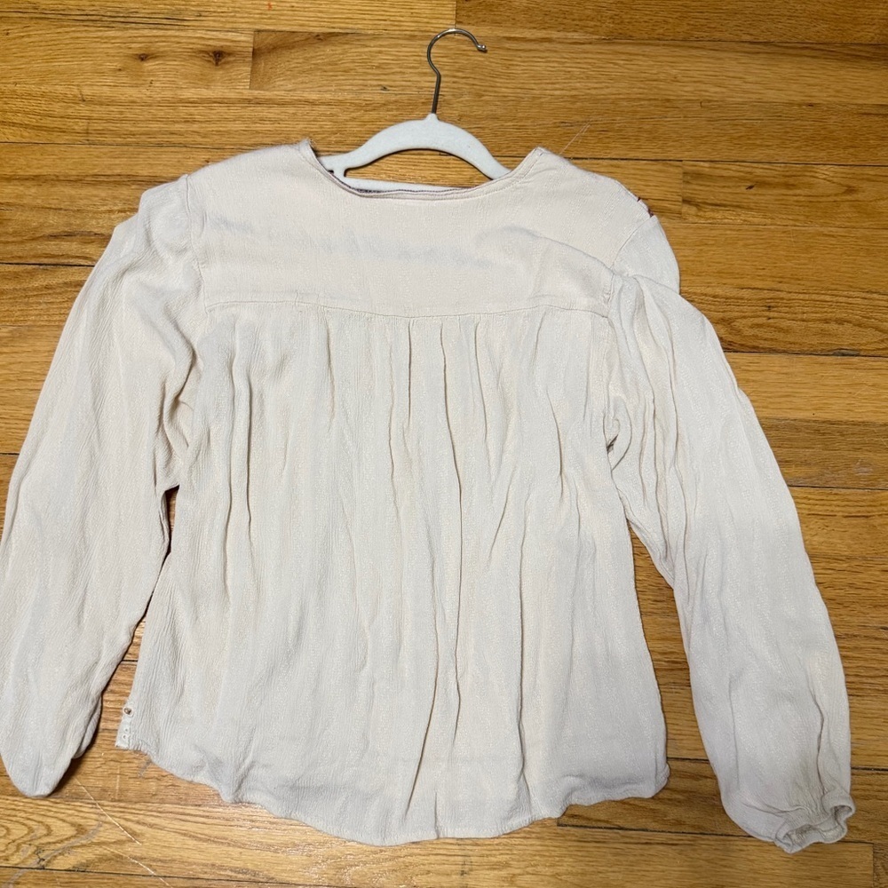 Knox Rose Cream Blouse with Floral Embroidery #0010 - Picture 2 of 9